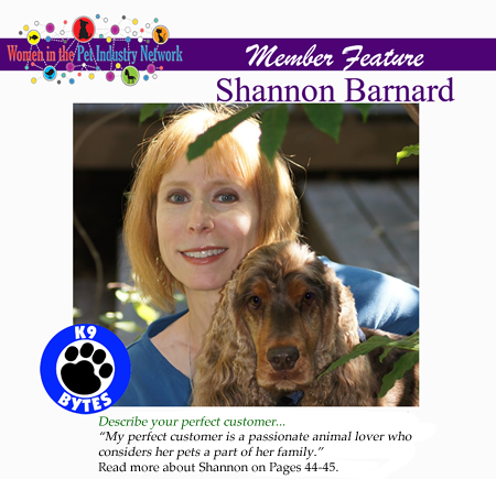 Shannon Barnard's Member Feature - Winter 2017 Top Women in the Pet Industry Magazine