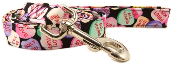 Conversation Hearts Dog Leash