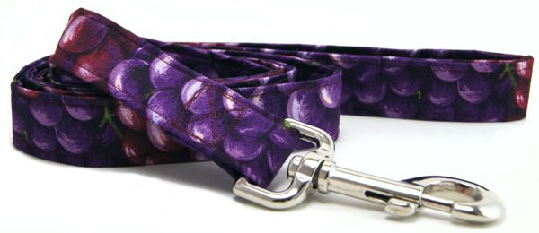 Purple Grapes Dog Leash