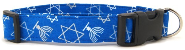 Hanukkah Outline Dog Collar