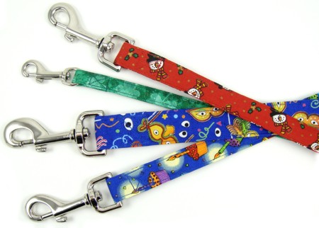 Handmade holiday design dog leashes