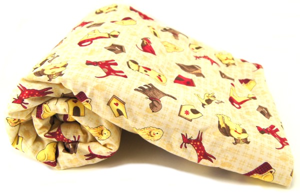Tan Dogs With Dog Houses Pet Blanket