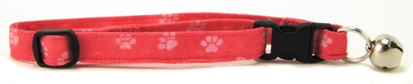 Pink Paws Cat Collar