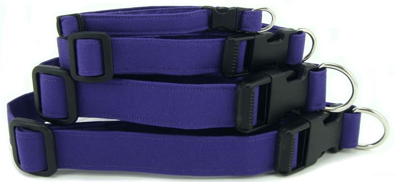 Purple Dog Collars, Cat Collars and Dog Leashes