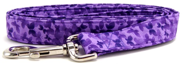 Purple Butterflies Dog Leash