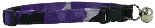 Purple Camo Cat Collar
