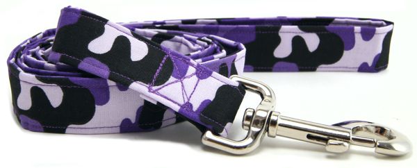 Purple Camo Dog Leash