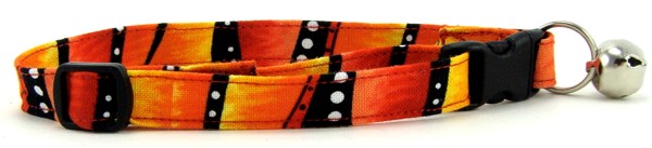 Red Hot Stripes Cat Collar