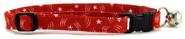 Red Stars Cat Collar