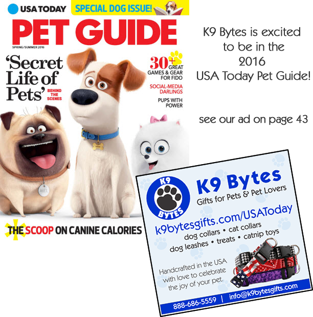 K9 Bytes ad in the 2016 USA Today Pet Guide