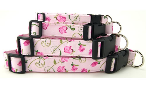 Flower and Nature Print Dog Collars